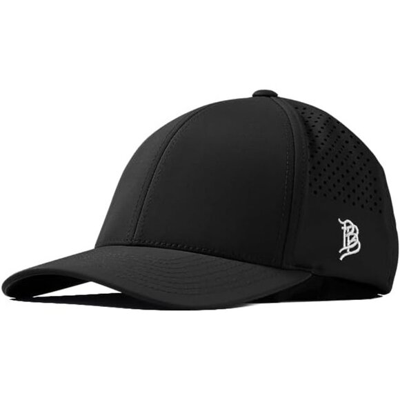 Bare Performance Hat, with Flex fit Sweatband, Adjustable Snapback Hat Black